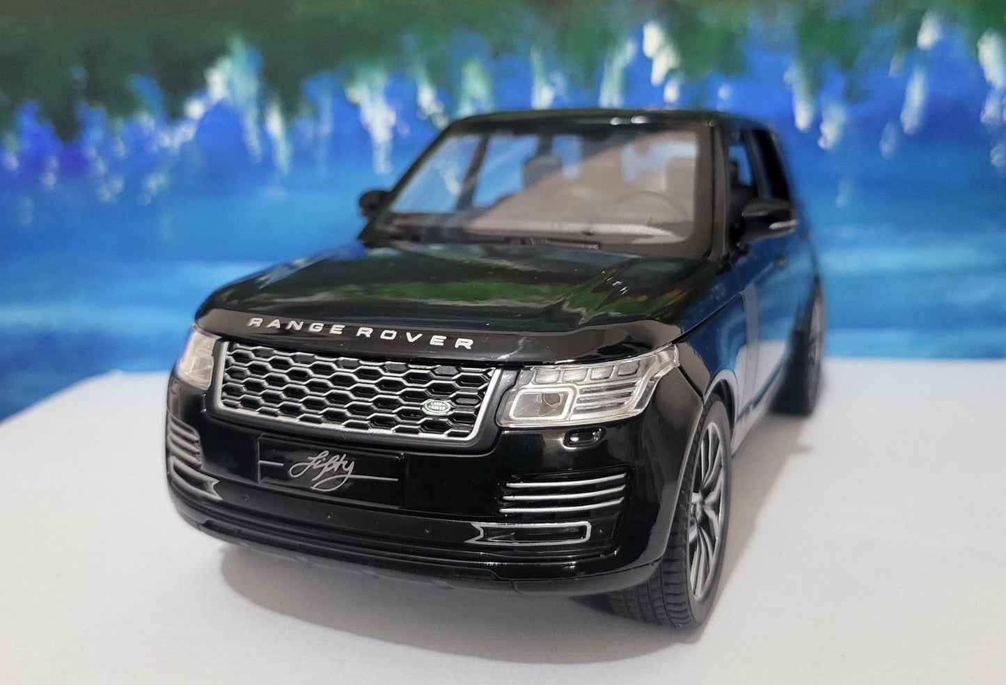 Range Rover 50th Anniversary 1:24 Black SUV Model Car – Personalized Name Plate | Luxury Gift for Men, Dad, Boyfriend, Car Enthusiast Boxed