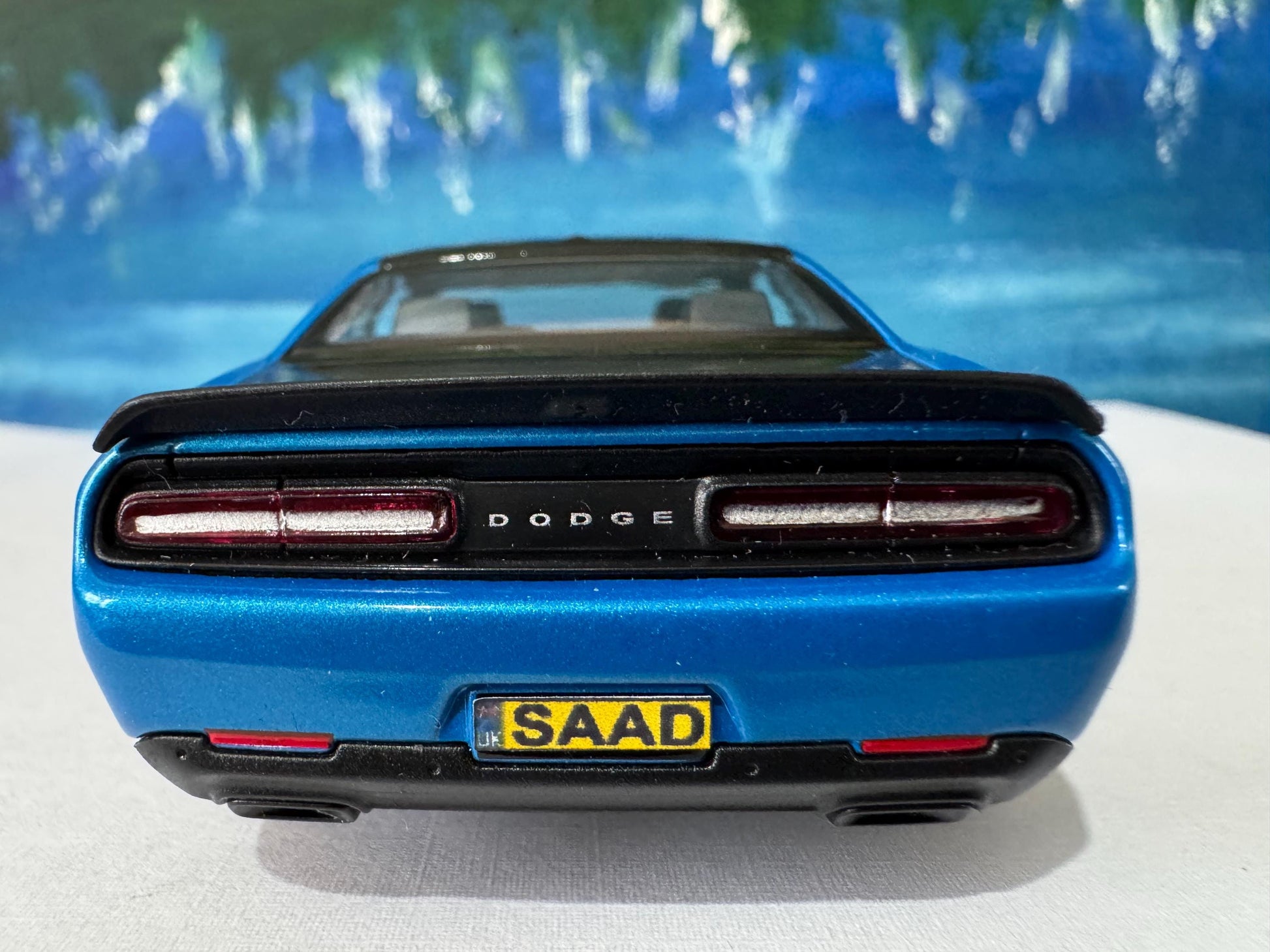 Personalised/Custom Name Plate for Dodge Challenger SRT Demon 170, 1:40 Diecast Model Car Gift for Men, Dad, , Car Lover Present Sleeves