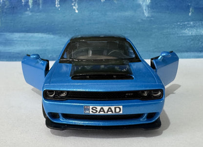Personalised/Custom Name Plate for Dodge Challenger SRT Demon 170, 1:40 Diecast Model Car Gift for Men, Dad, , Car Lover Present Sleeves