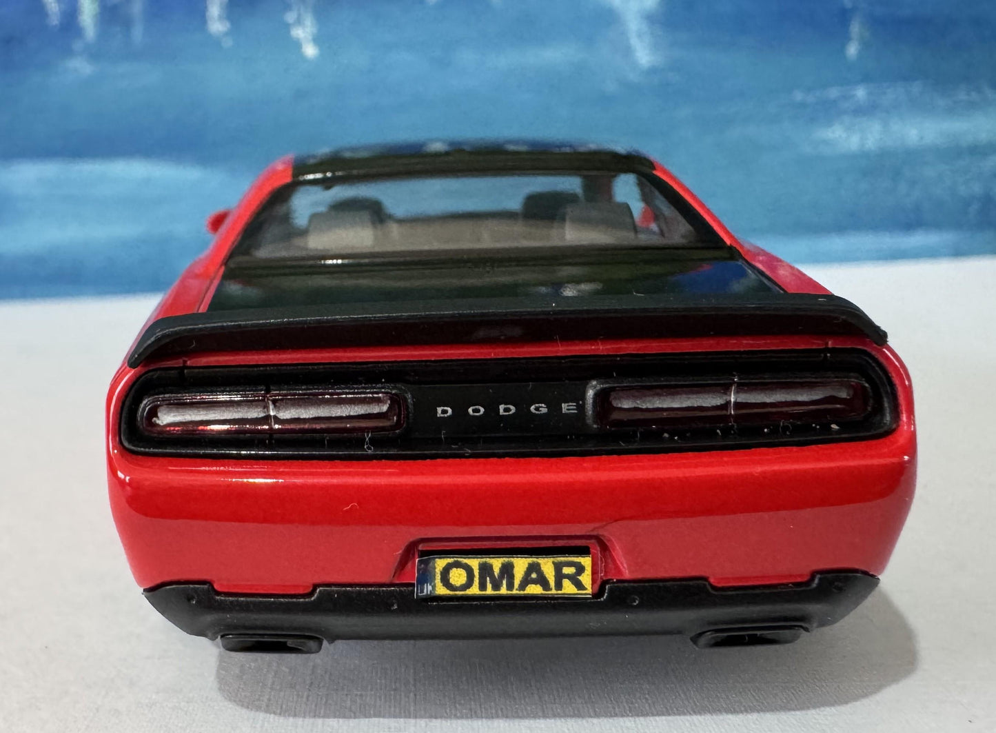 Custom Dodge Challenger SRT Demon 170 Name Plate - Personalised 1:40 toy car Gift for birthdays cake topper special occasion Gift Sleeve