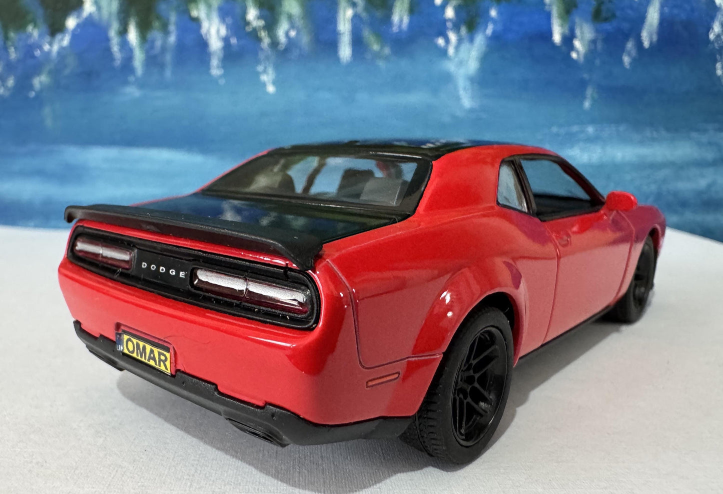 Custom Dodge Challenger SRT Demon 170 Name Plate - Personalised 1:40 toy car Gift for birthdays cake topper special occasion Gift Sleeve