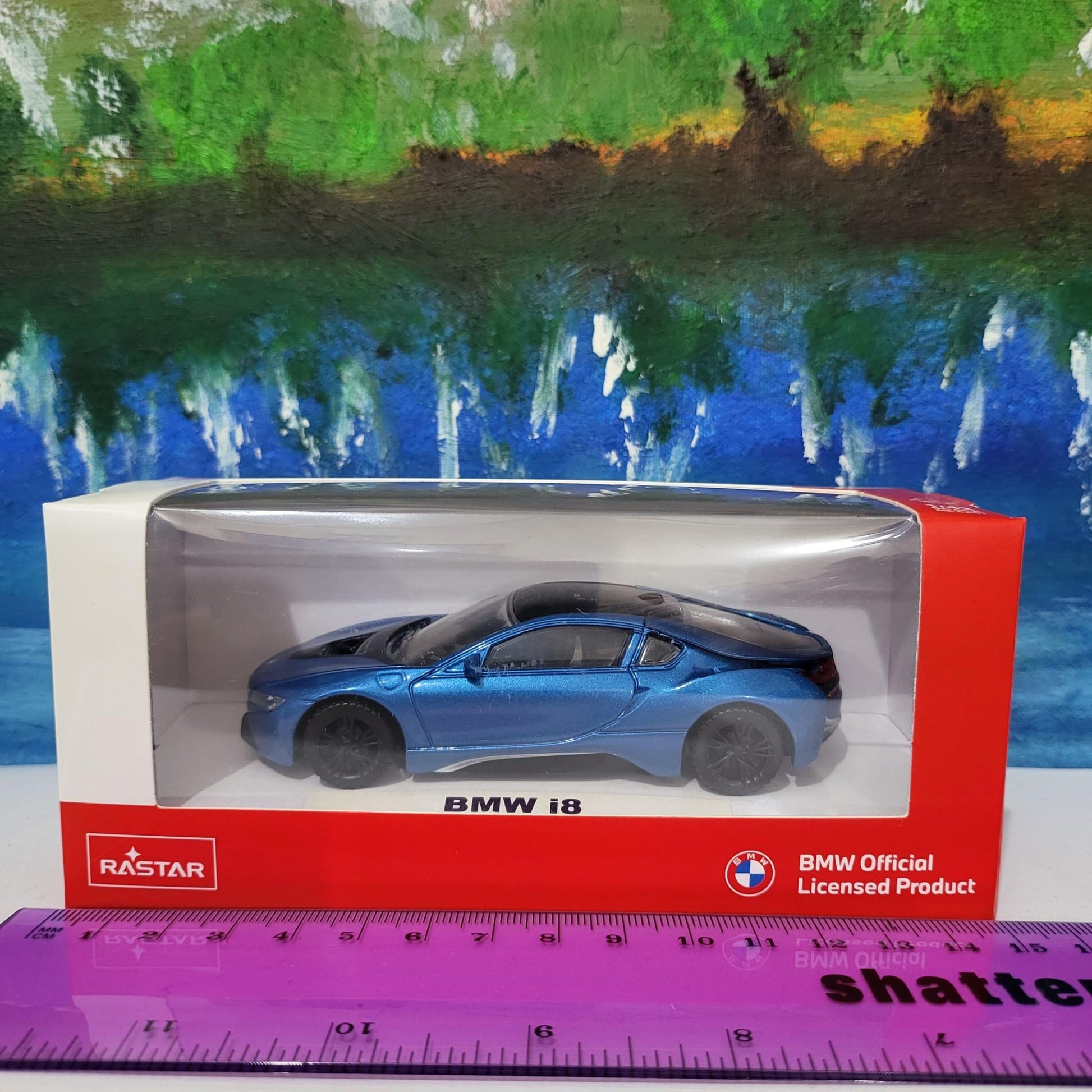 Custom Name BMW i8 Diecast Car Model - 1:43 Scale Black Germany Sports Toy - Rastar Collectible - Unique Gift for Car Enthusiasts Boxed