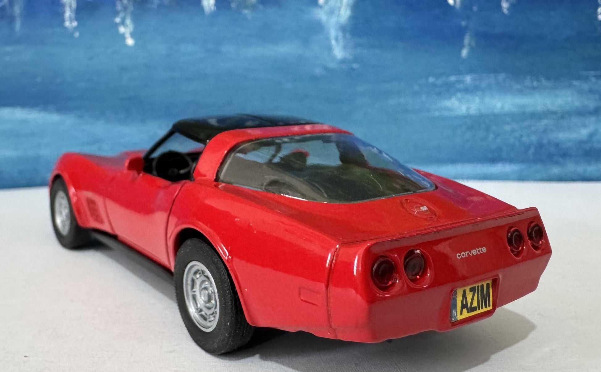 Personalized 1982 Chevy Corvette Coupe - Vintage Diecast Car Model 1:32 Scale - Retro Collector’s Gift for Men grandad, dad, husband Boxed