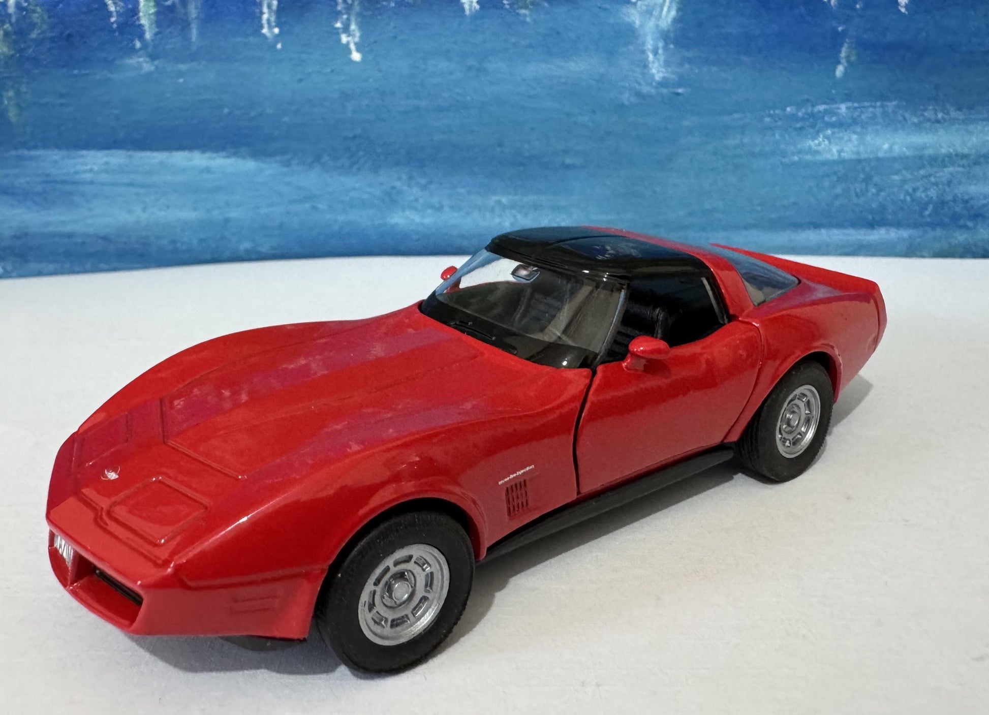 Personalized 1982 Chevy Corvette Coupe - Vintage Diecast Car Model 1:32 Scale - Retro Collector’s Gift for Men grandad, dad, husband Boxed