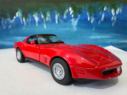 Personalized 1982 Chevy Corvette Coupe - Vintage Diecast Car Model 1:32 Scale - Retro Collector’s Gift for Men grandad, dad, husband Boxed