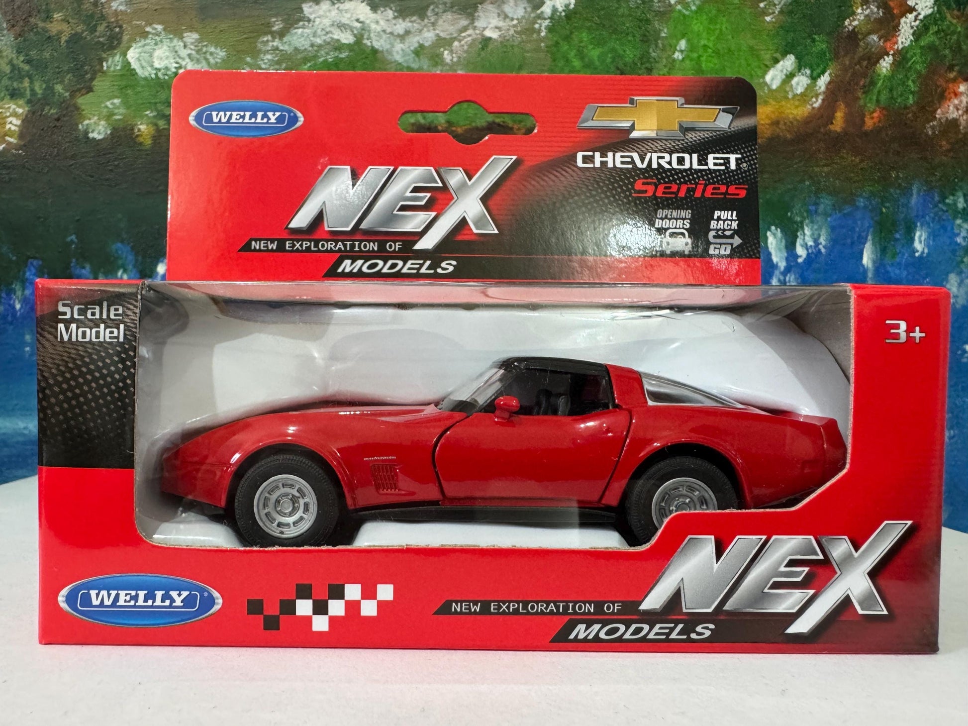 Personalized 1982 Chevy Corvette Coupe - Vintage Diecast Car Model 1:32 Scale - Retro Collector’s Gift for Men grandad, dad, husband Boxed