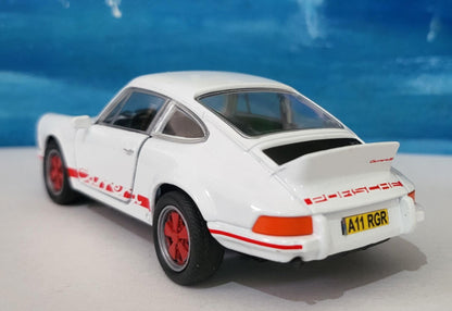 1973 Porsche Carrera RS 2.7 Diecast 1:32 Custom Name Plate Classic Sports Car - Vintage Porsche Model with Personalization Gift Option Boxed