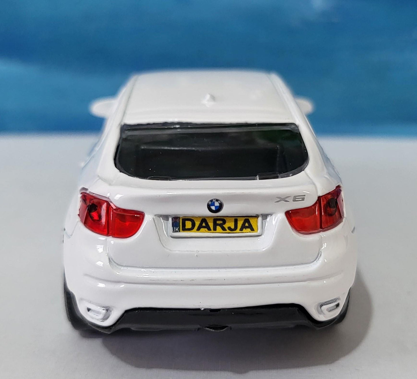 BMW X6 1:43 Scale Custom Plate - Personalized Car Model Gift for boy girl - Father’s Day/Birthday - Miniature License Plate Boxed