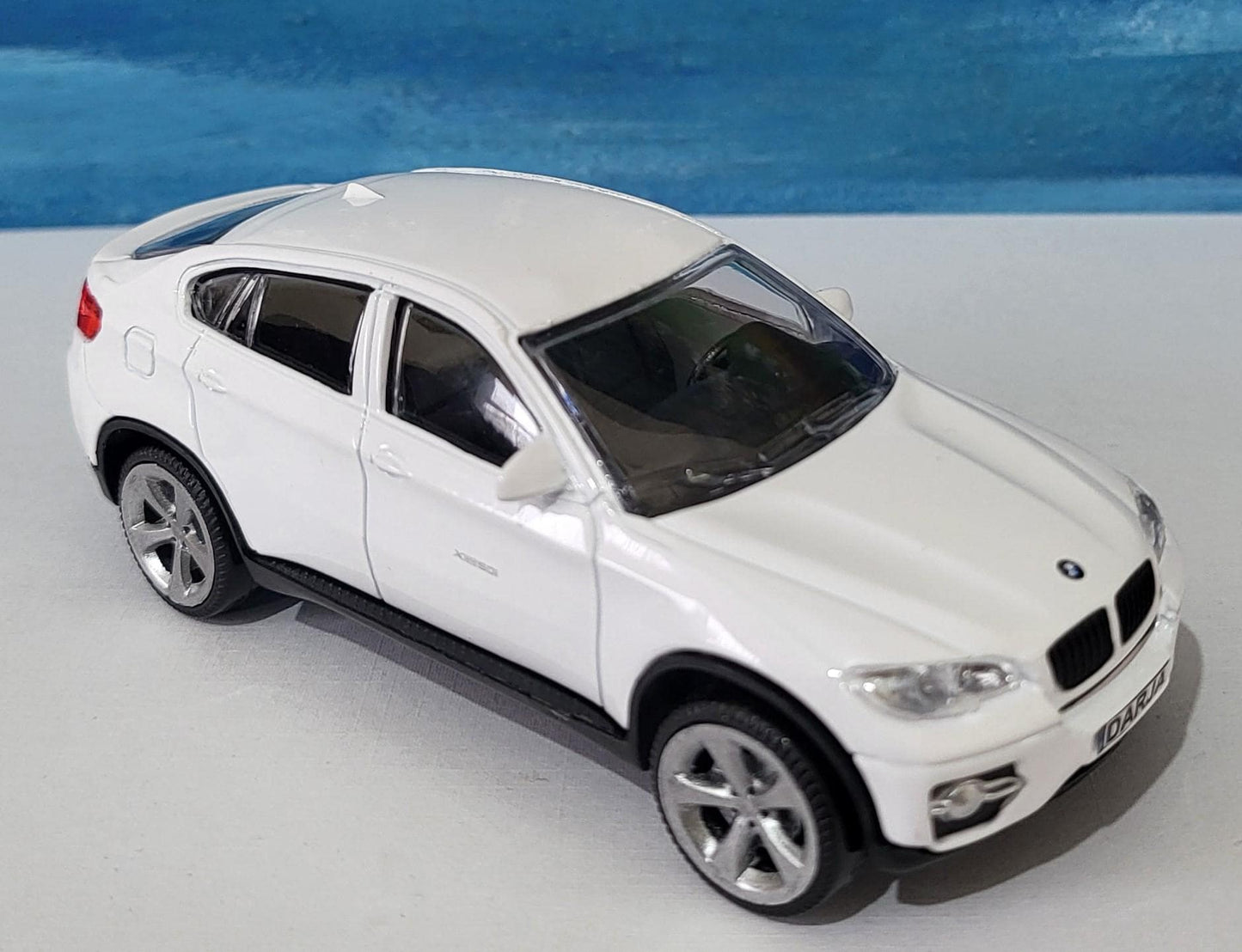 BMW X6 1:43 Scale Custom Plate - Personalized Car Model Gift for boy girl - Father’s Day/Birthday - Miniature License Plate Boxed