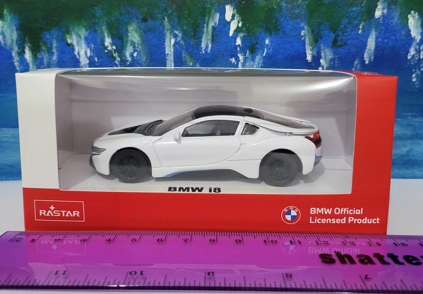 Custom Name BMW i8 Diecast Car Model - 1:43 Scale Blac Germany Sports Toy - Rastar Collectible - Unique Gift for Car Enthusiasts Boxed