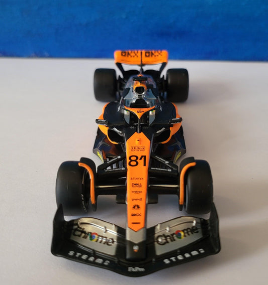 F1 McLaren MCL60 2023 British GP Oscar Piastri #81, 1/43 Scale collectible display model racing fan must have New in Box