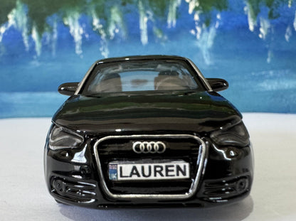 Personalized Audi A1 Toy Car Model – 1:43 Scale – Custom Plates – Gift for Boy, Girl, Dad, Mom, Uncle, Grandad, Brother – Birthday Present