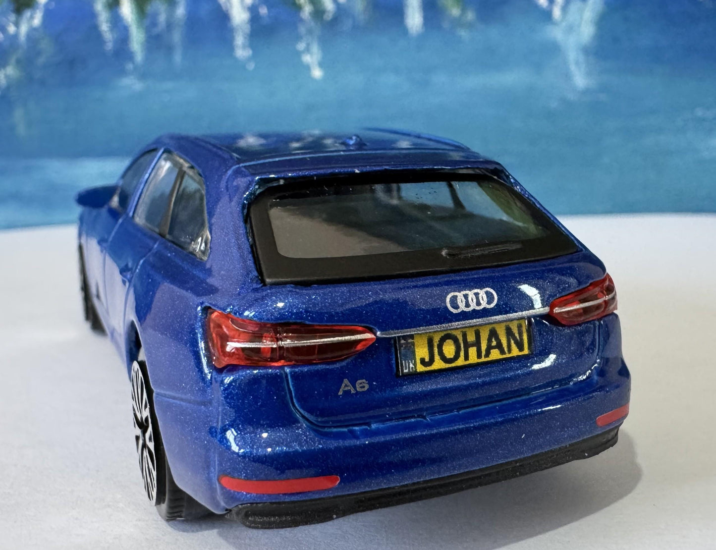 Personalized Audi A6 Toy Car Model – 1:43 Scale – Custom Plates – Gift for Boy, Girl, Dad, Mom, Uncle, Grandad, Brother – Birthday Present