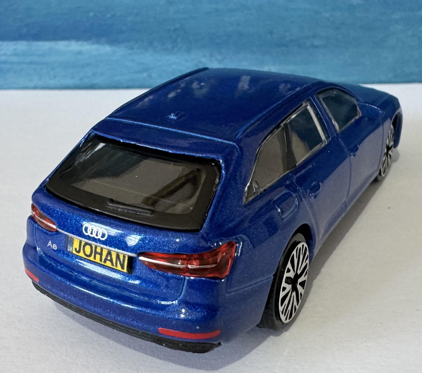 Personalized Audi A6 Toy Car Model – 1:43 Scale – Custom Plates – Gift for Boy, Girl, Dad, Mom, Uncle, Grandad, Brother – Birthday Present