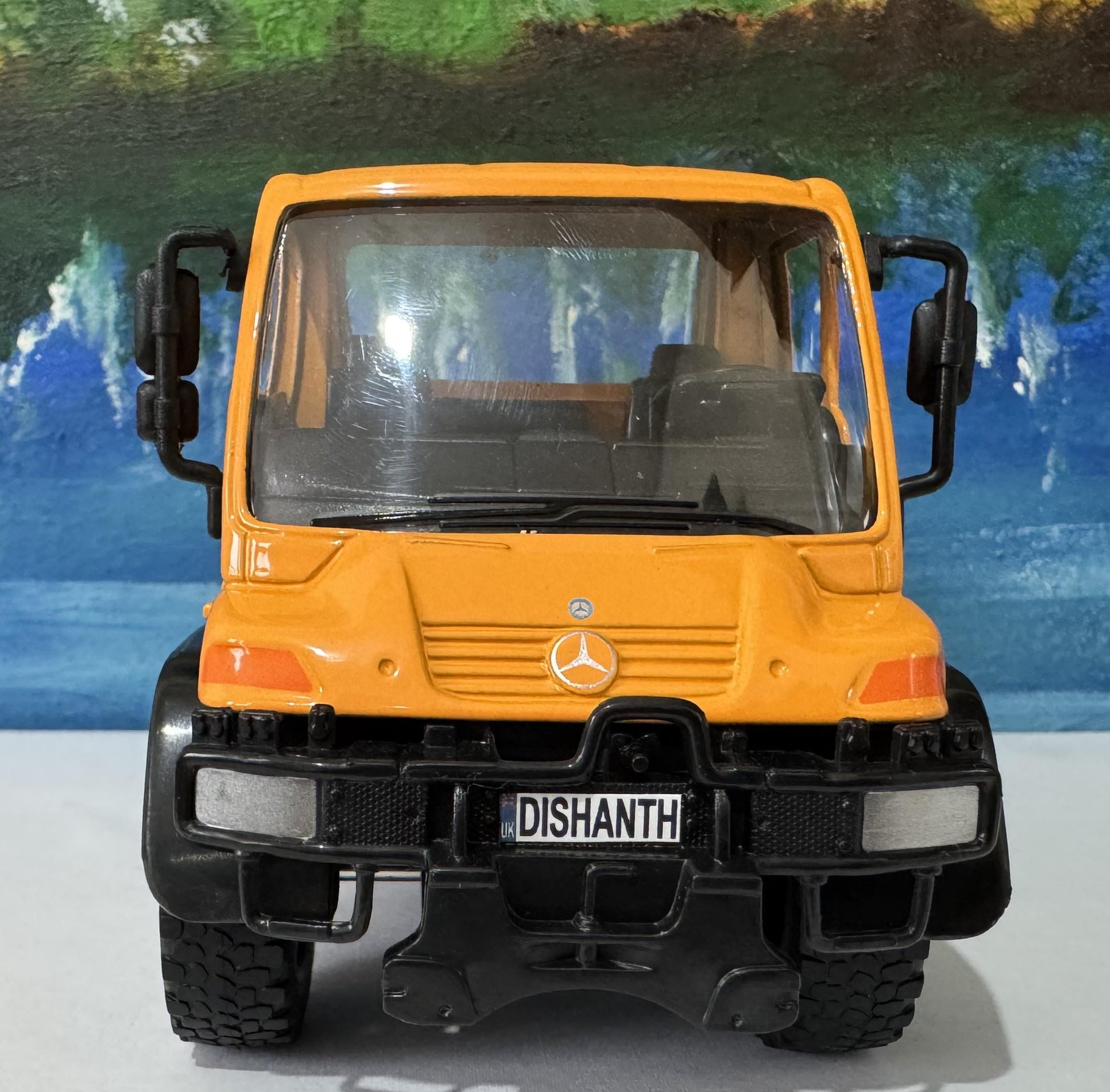 Mercedes-Benz Orange Unimog Truck 1:32 Scale – Premium Diecast Model Toy Gift for Boys, Girls, Dad, Uncle easter Christmas gift New Boxed