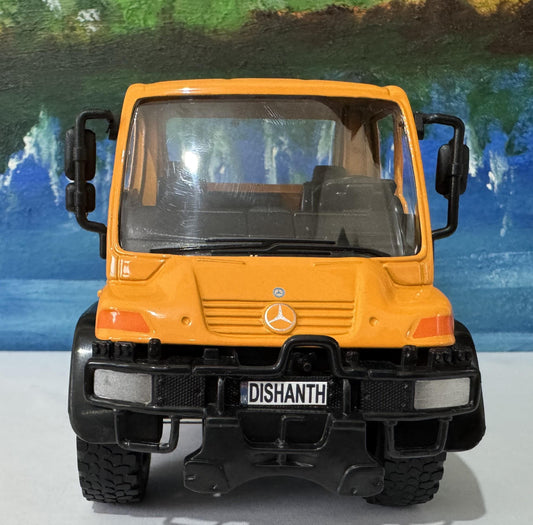 Mercedes-Benz Orange Unimog Truck 1:32 Scale – Premium Diecast Model Toy Gift for Boys, Girls, Dad, Uncle easter Christmas gift New Boxed