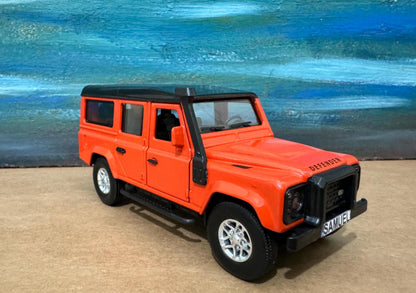 PERSONALISED PLATES Landrover Defender Toy Car Model boy girl dad mom uncle grandad brother birthday cake topper gift present NEW Boxed