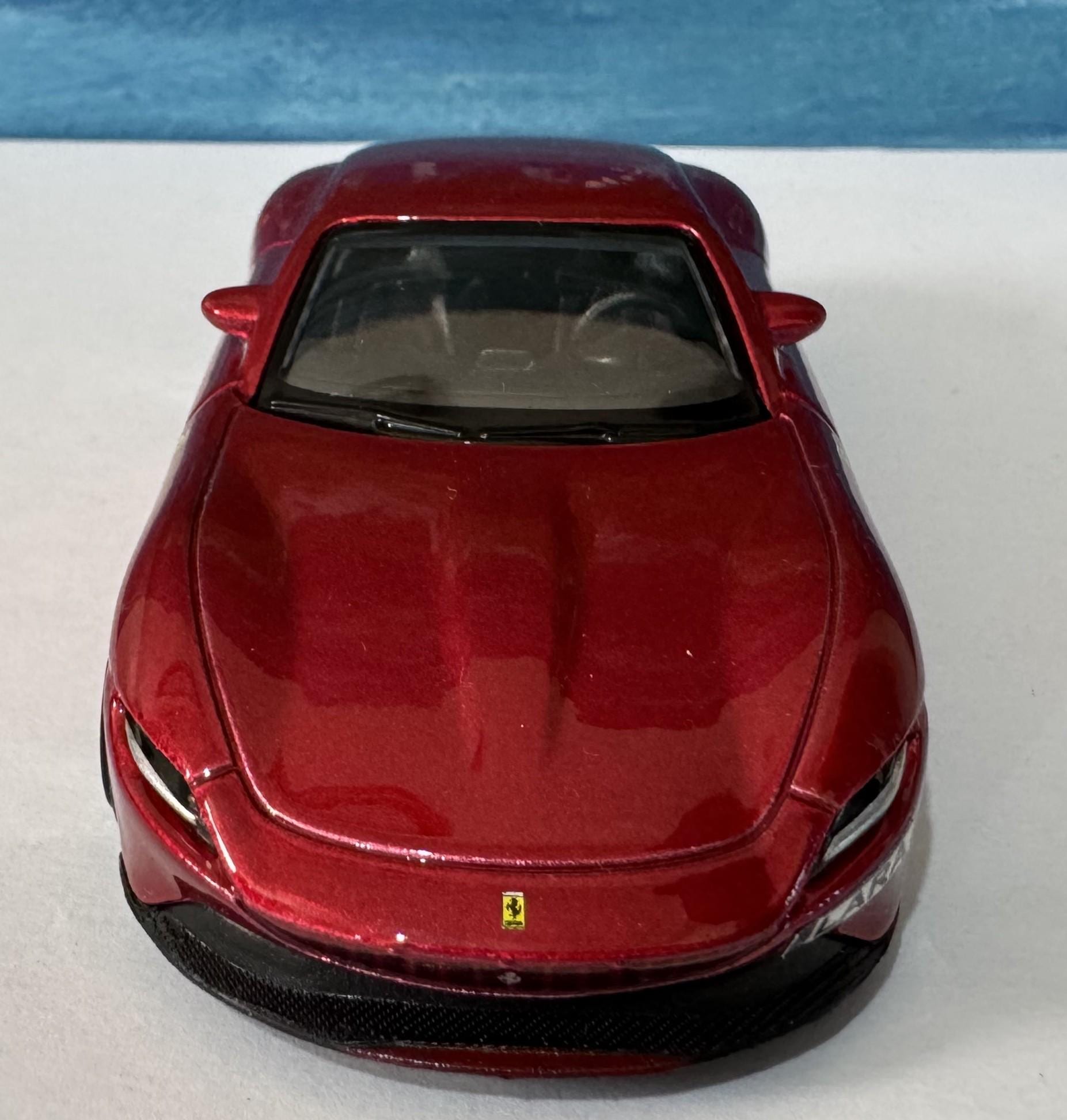 Ferrari Roma 1:43 Scale Diecast Model Personalized name Plate, Collectible Car | Gift for Ferrari Fans, man, boy, girl, kids, youth Boxed