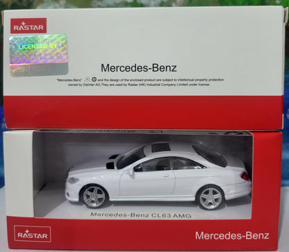 Mercedes CL 63 AMG White 1:43 Diecast Car – Rastar Model – Official Gift for Men,Women, uncle, sister, Dad, Kids – Collectible Gift Boxed