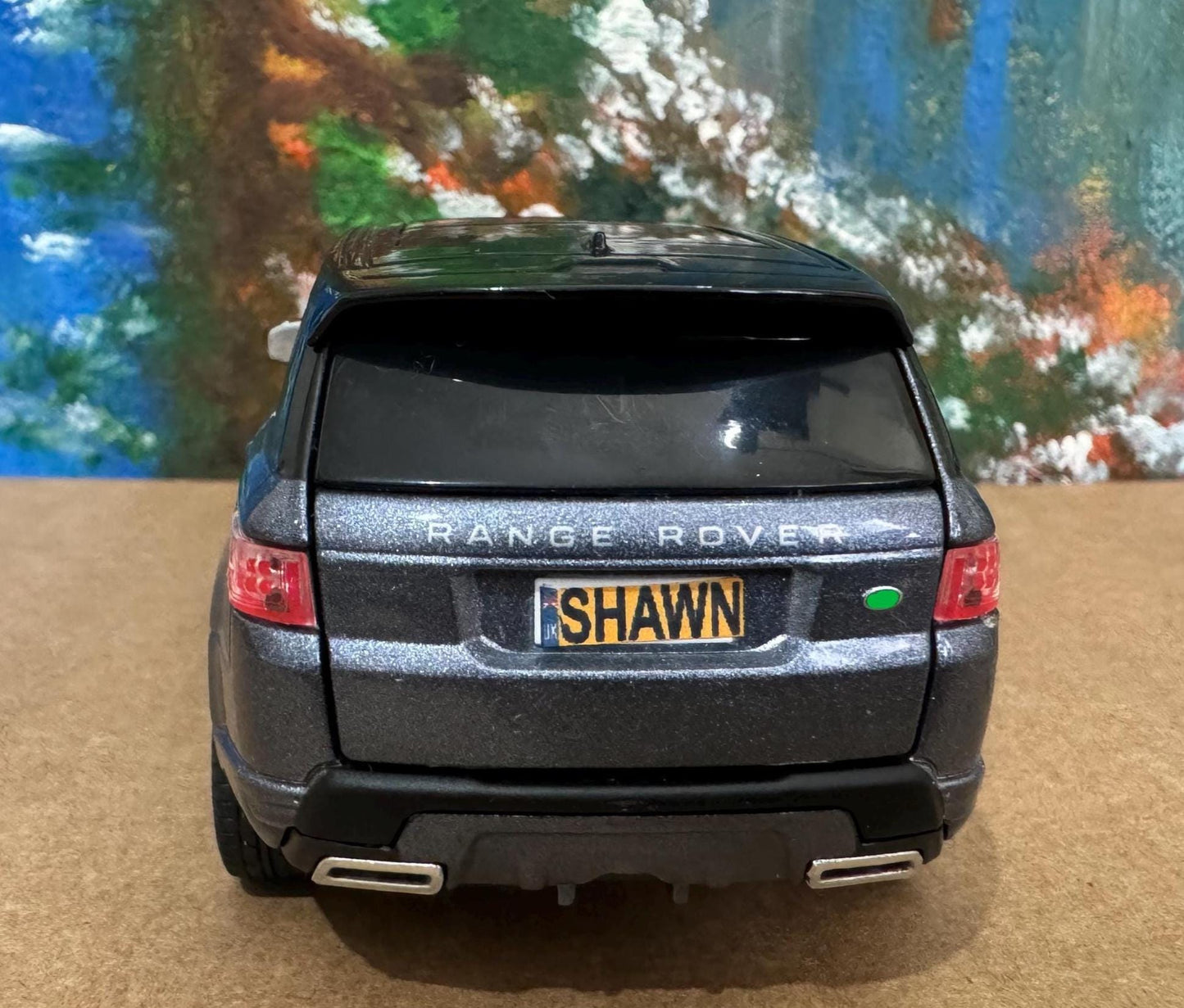 PERSONALISED PLATES RangeRover Sport 1:32 light & Sound Toy Car Model boy girl dad mom uncle grandad brother birthday present gift 3 colours