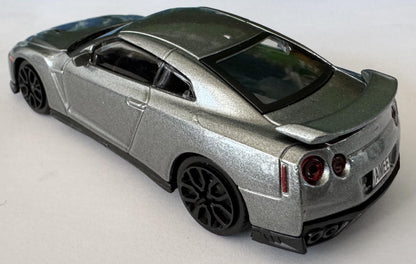 Personalized Name Plate Nissan GT-R 2017 Grey 1:43 Diecast Car Gift for Boy Girl Dad Mom Uncle – Boxed Model Collectible Display