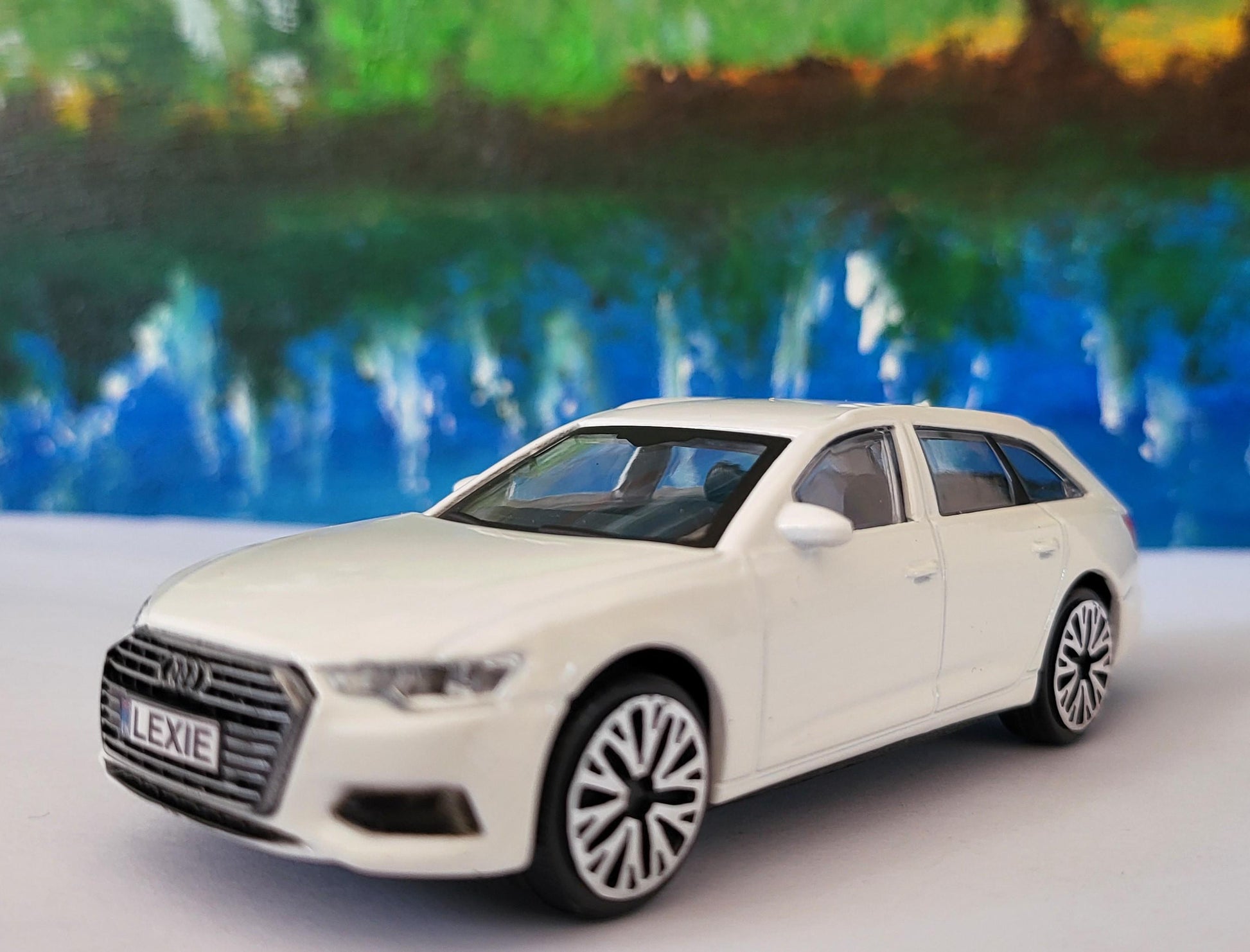 Personalized Audi A6 Toy Car Model – 1:43 Scale – Custom Plates – Gift for Boy, Girl, Dad, Mom, Uncle, Grandad, Brother – Birthday Present