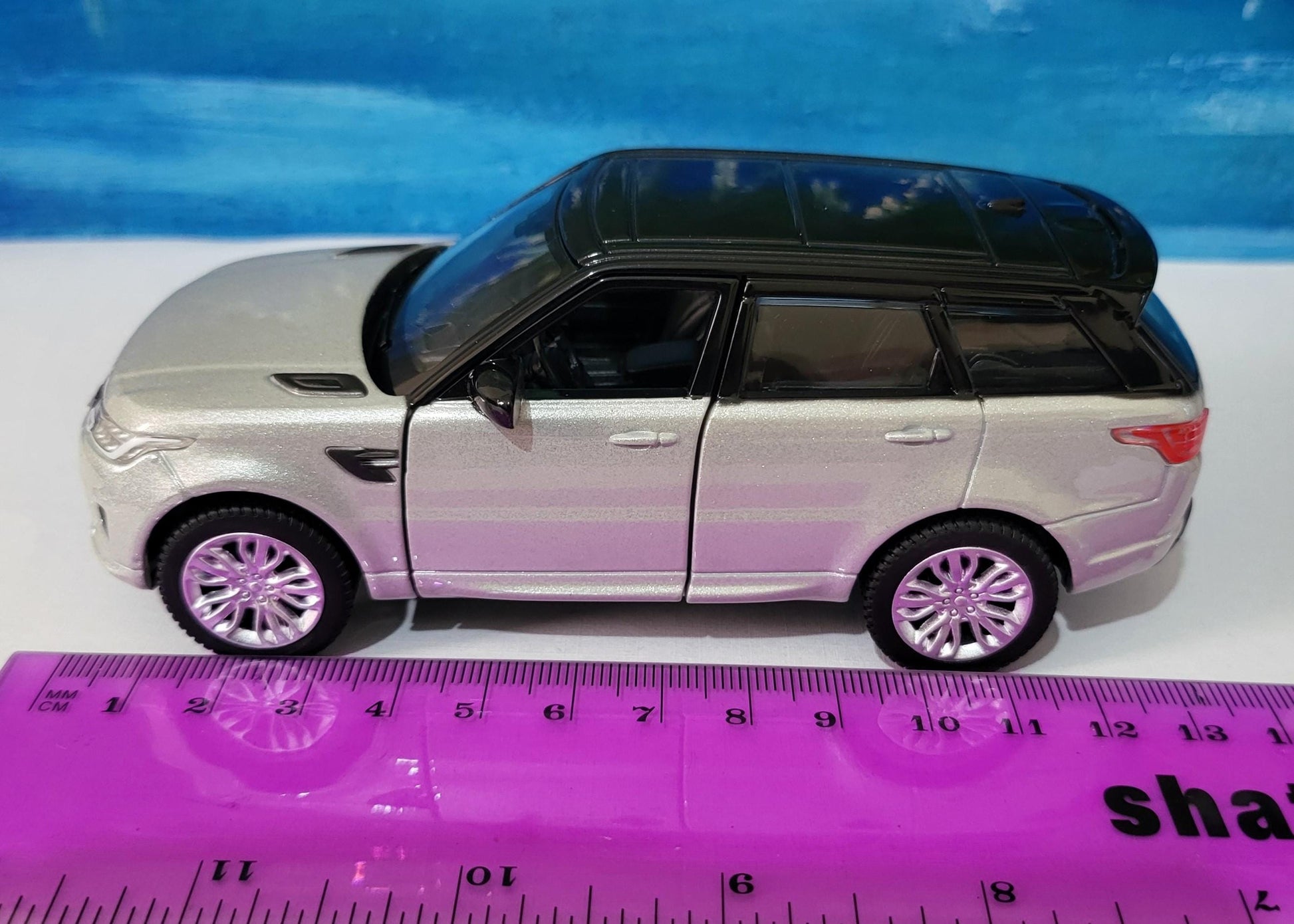 PERSONALISED PLATES 1:36 RangeRover Sport Toy Car Model boy girl dad mom uncle grandad brother birthday Christmas gift present *4 Colours*