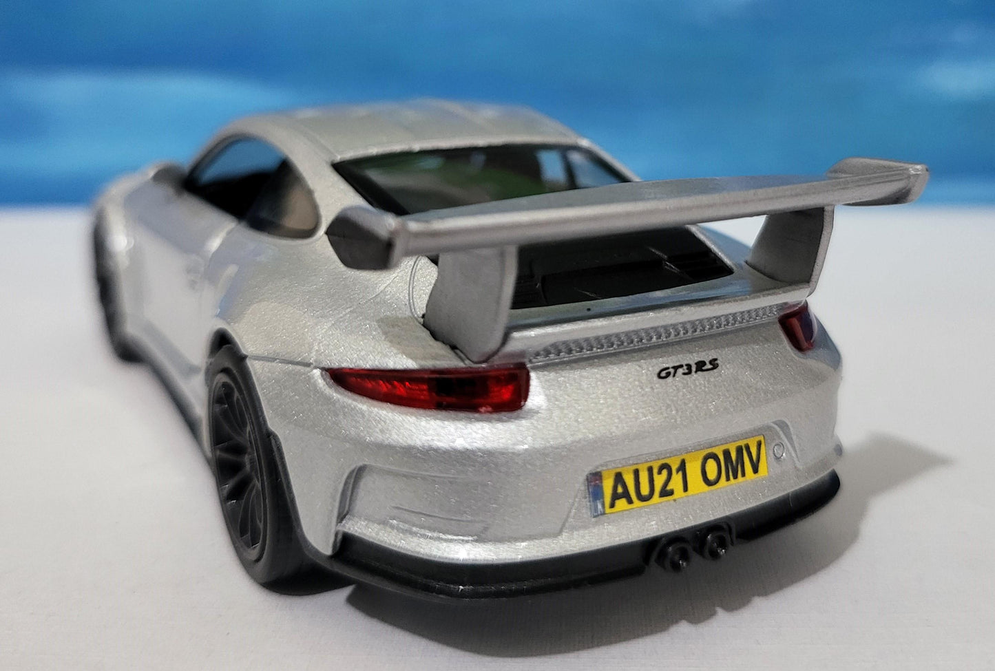 Personalized Name Plate Welly Porsche 911 GT3 RS Model Car – Gift for Him, Boyfriend, Husband, Kids – Unique Car Lover Collectible – Boxed
