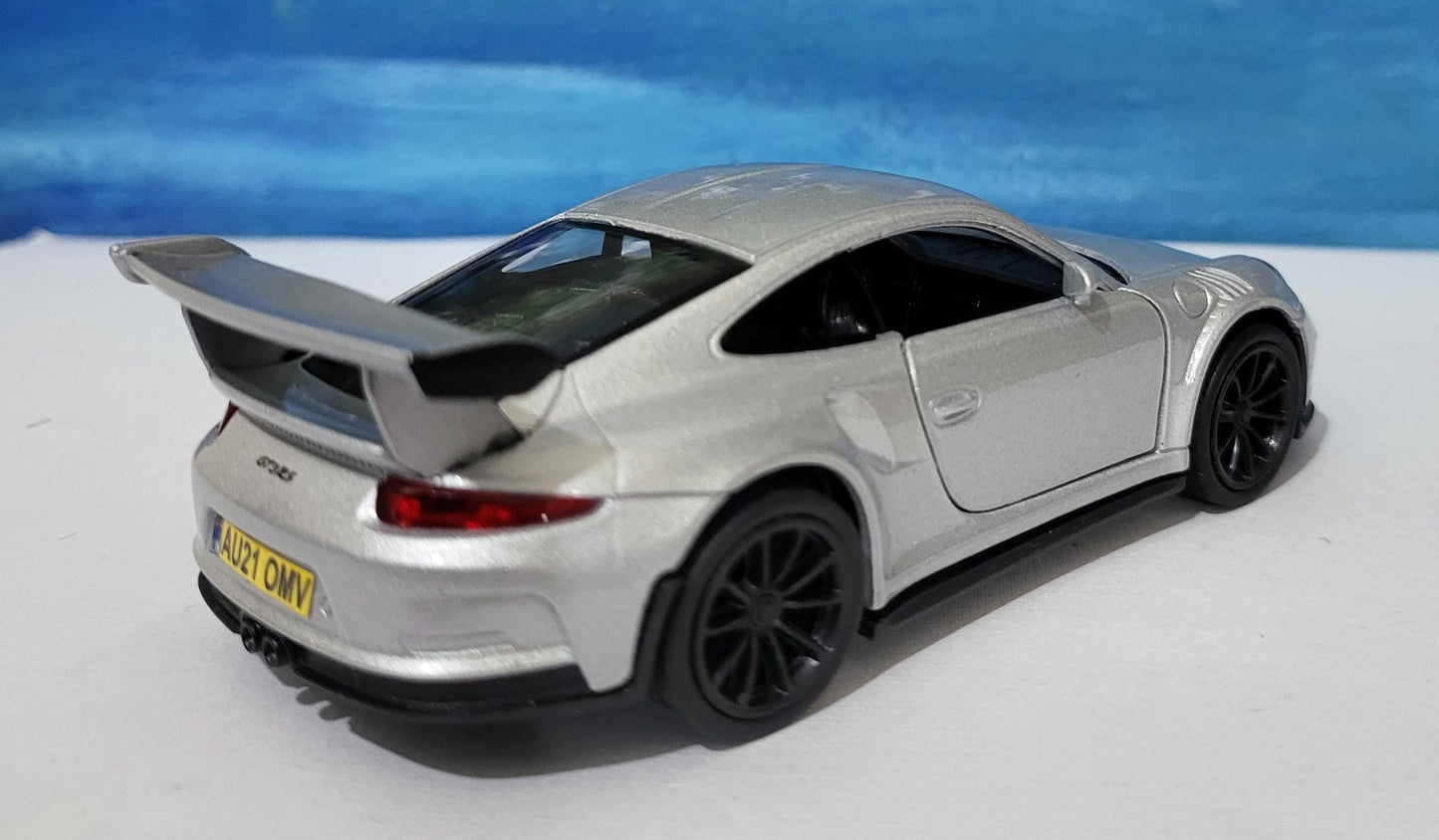 Personalized Name Plate Welly Porsche 911 GT3 RS Model Car – Gift for Him, Boyfriend, Husband, Kids – Unique Car Lover Collectible – Boxed