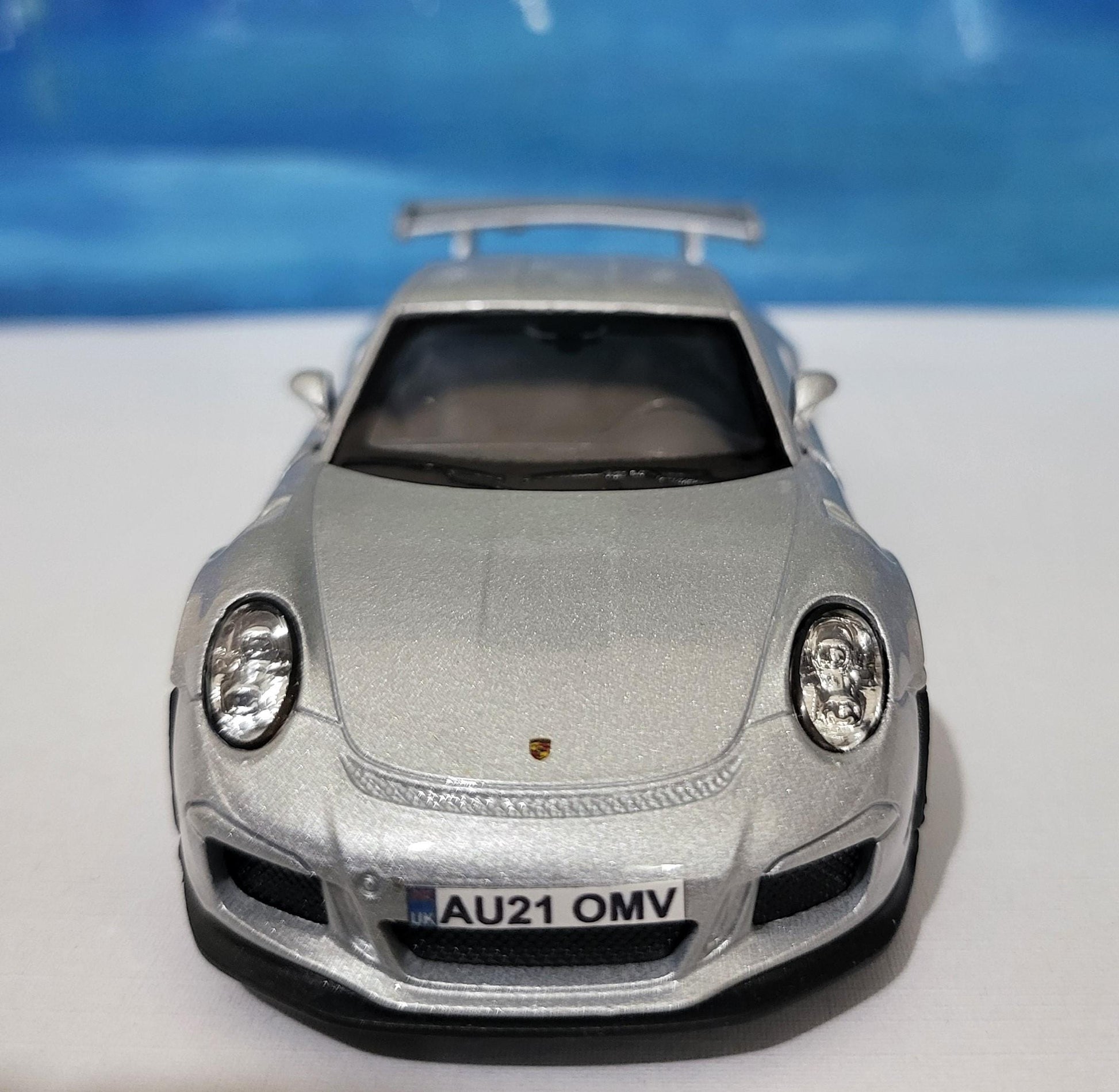 Personalized Name Plate Welly Porsche 911 GT3 RS Model Car – Gift for Him, Boyfriend, Husband, Kids – Unique Car Lover Collectible – Boxed