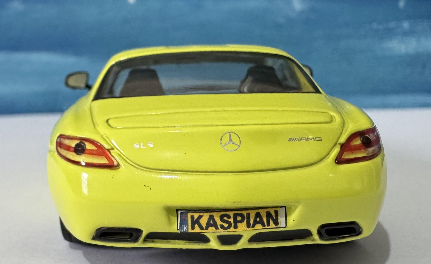 Custom Name Plate Mercedes-Benz SLS AMG Model Car – 1:43 Scale – Personalised Plates – Gift for Him, Kids, Car Enthusiast – Solido – Boxed