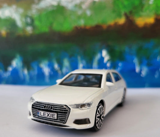 Personalized Audi A6 Toy Car Model – 1:43 Scale – Custom Plates – Gift for Boy, Girl, Dad, Mom, Uncle, Grandad, Brother – Birthday Present