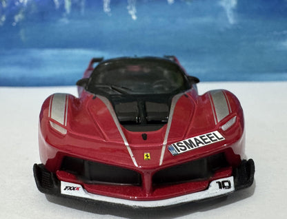 Ferrari FXX K 1:43 Scale Diecast | Custom Name Plate boys, girls, mom, dad, uncle, sister| Personalized Gift for Car Lovers & Collectors