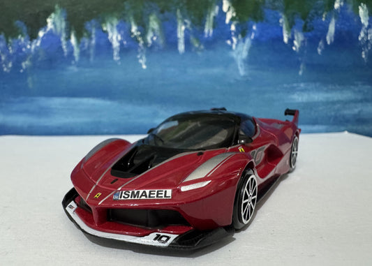 Ferrari FXX K 1:43 Scale Diecast | Custom Name Plate boys, girls, mom, dad, uncle, sister| Personalized Gift for Car Lovers & Collectors