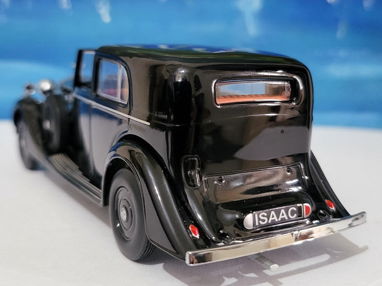Personalized Rolls Royce Phantom 3 SdV Mulliner Black Oxford Diecast Model – Custom Name Gift for Dad, Mom, Husband, Wife, Sister, Grandad