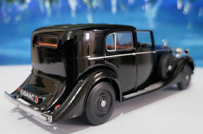 Personalized Rolls Royce Phantom 3 SdV Mulliner Black Oxford Diecast Model – Custom Name Gift for Dad, Mom, Husband, Wife, Sister, Grandad