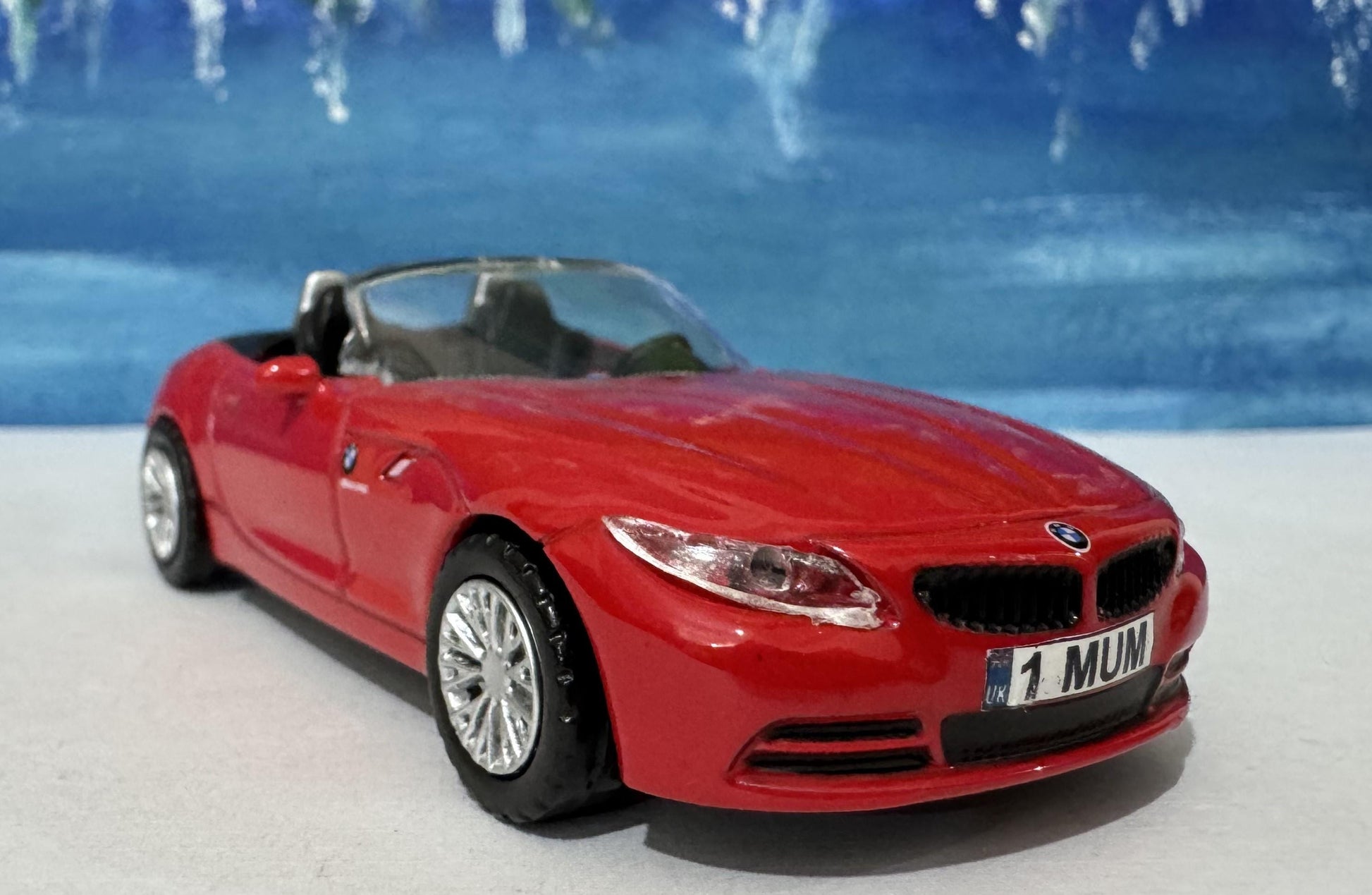 PERSONALISED PLATES Licensed Black BMW Z4 M40i Toy Car Model boy girl dad mom uncle grandad brother Easter birthday gift present New! 1:43