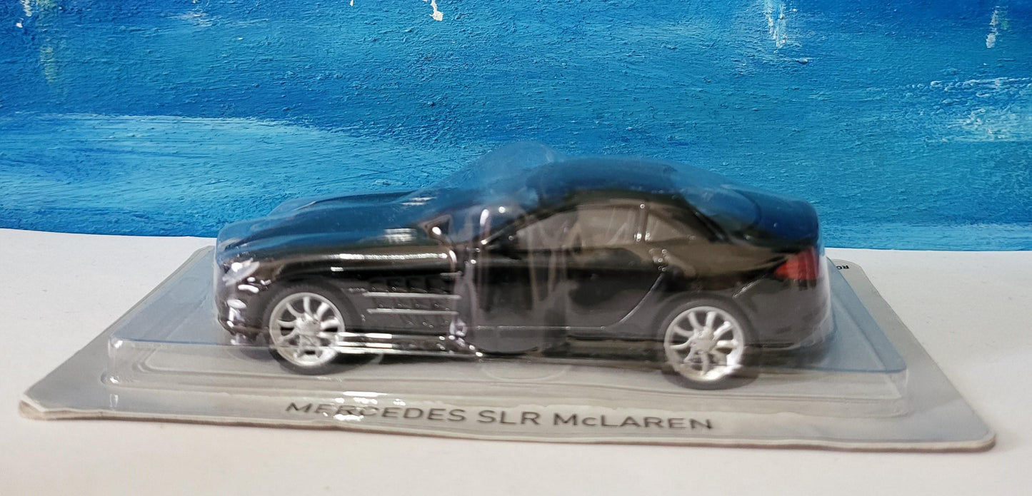 Personalized Name Plate for Mercedes McLaren SLR | 1:43 Black Diecast Model Car | Custom Miniature Toy | Perfect Gift for Collectors
