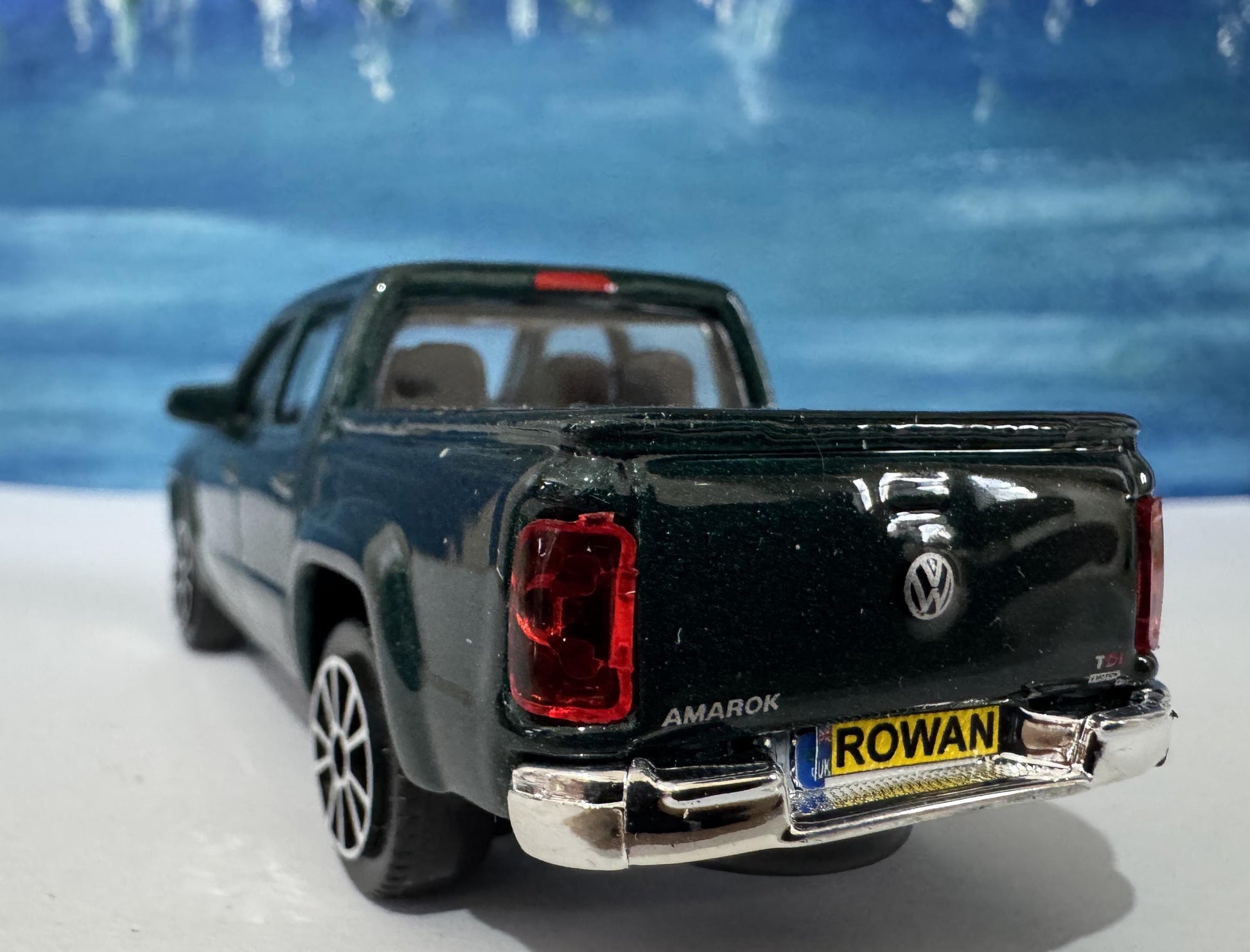 PERSONALISED PLATES VW Amarok Toy Car Model boy girl dad mom uncle grandad brother Birthday Father day gift present New Boxed 1:43 scale