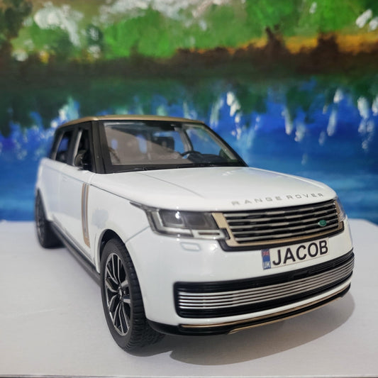 Personalized Name Plate for Range Rover SV 2022 1:24 Model - with Light & Sound - Unique Gift for Dad, Husband, Boy, Car Enthusiast Boxed