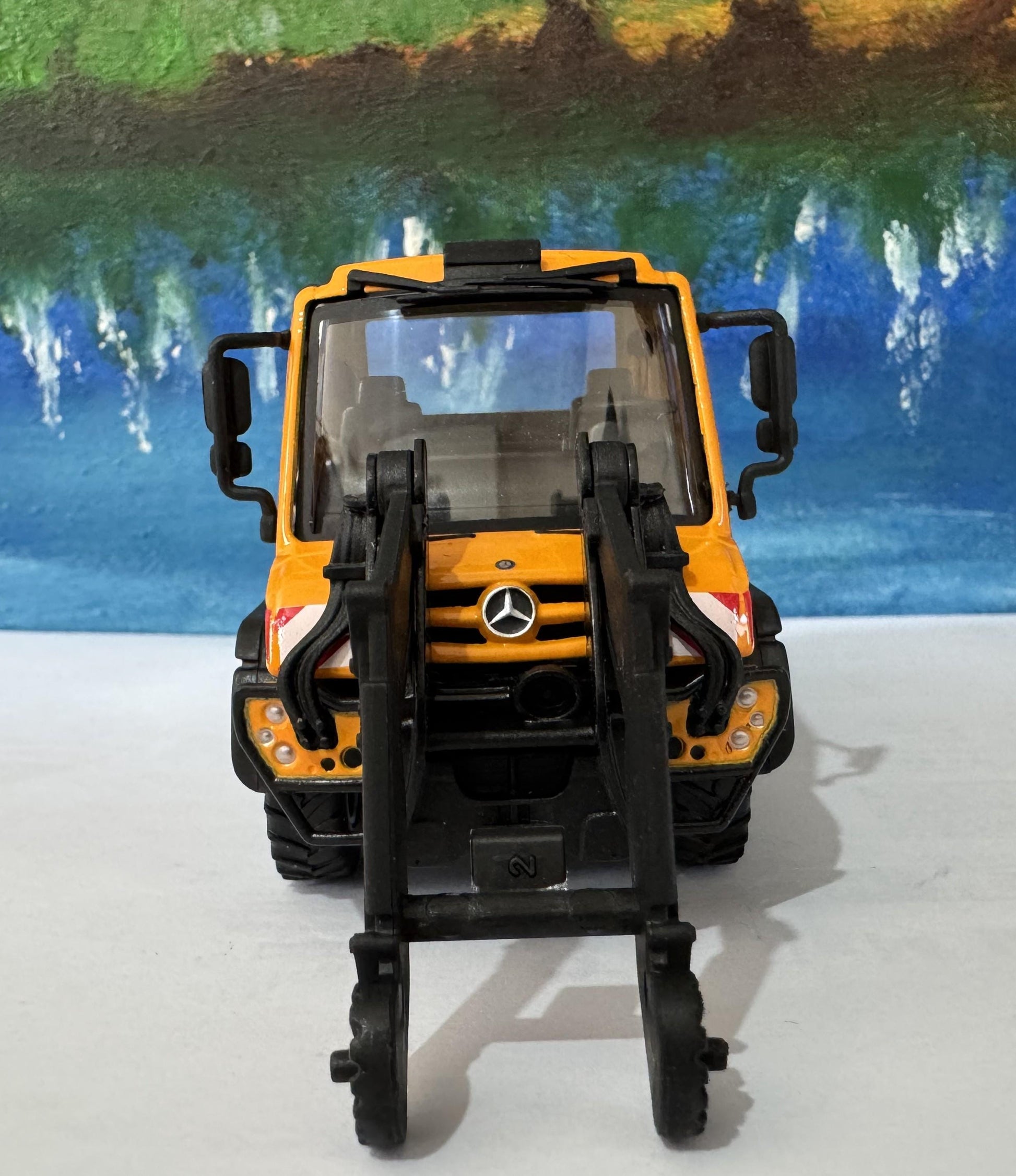 Mercedes-Benz Personalized Name Plate 1:43 MB Unimog U400 U423 RoRail | O Gauge Road-Rail Model | Gift for Boys, Men, Uncle Boxed