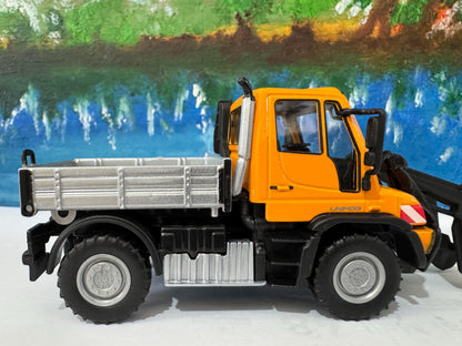 Mercedes-Benz Personalized Name Plate 1:43 MB Unimog U400 U423 RoRail | O Gauge Road-Rail Model | Gift for Boys, Men, Uncle Boxed