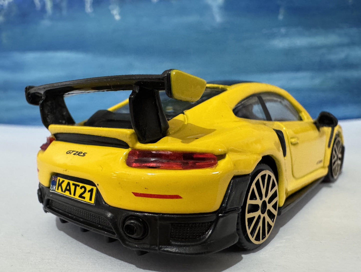 Special Edition Porsche GT2 RS Model Car ANY NAME boy girl husband wife uncle cousin, nephew, niece brother wedding gift cake toppers Boxed