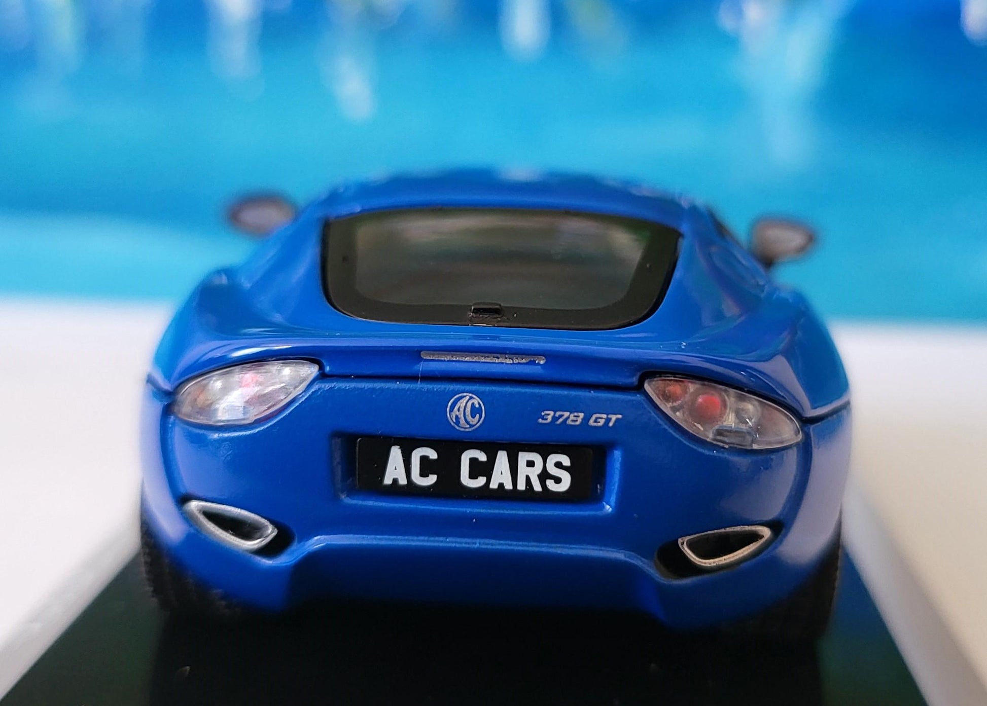 1:43 Scale AC 378 GT (2012) Diecast Model Car - Display Case Included - Collectible Sports Car Replica for dad, mom, grandad, granny, uncle