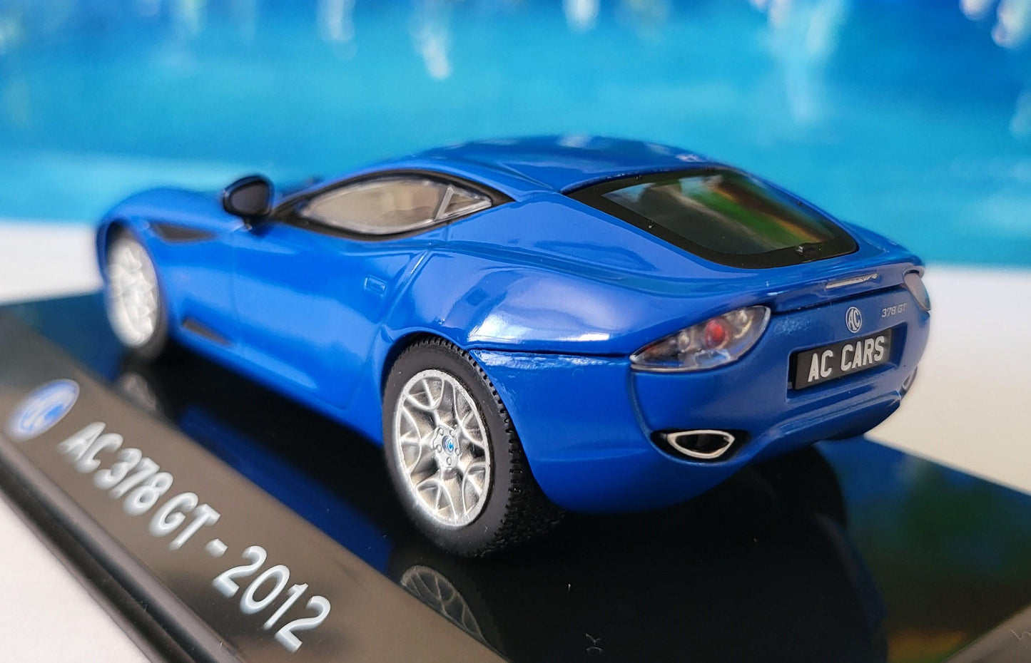 1:43 Scale AC 378 GT (2012) Diecast Model Car - Display Case Included - Collectible Sports Car Replica for dad, mom, grandad, granny, uncle