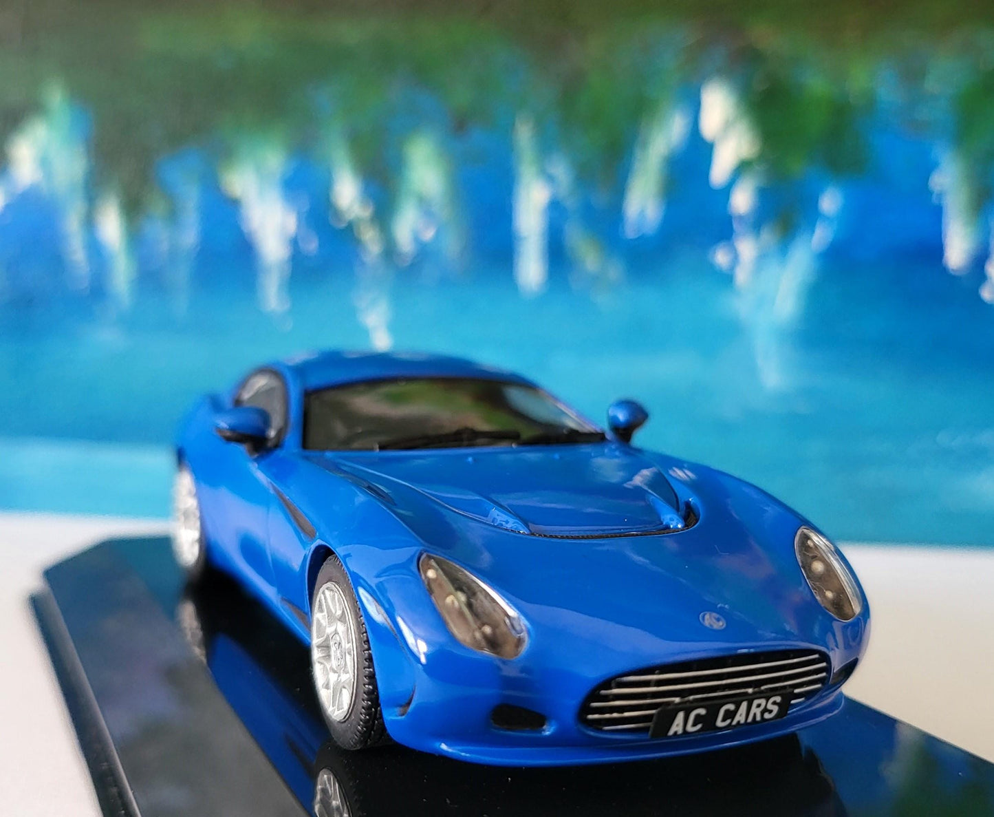 1:43 Scale AC 378 GT (2012) Diecast Model Car - Display Case Included - Collectible Sports Car Replica for dad, mom, grandad, granny, uncle