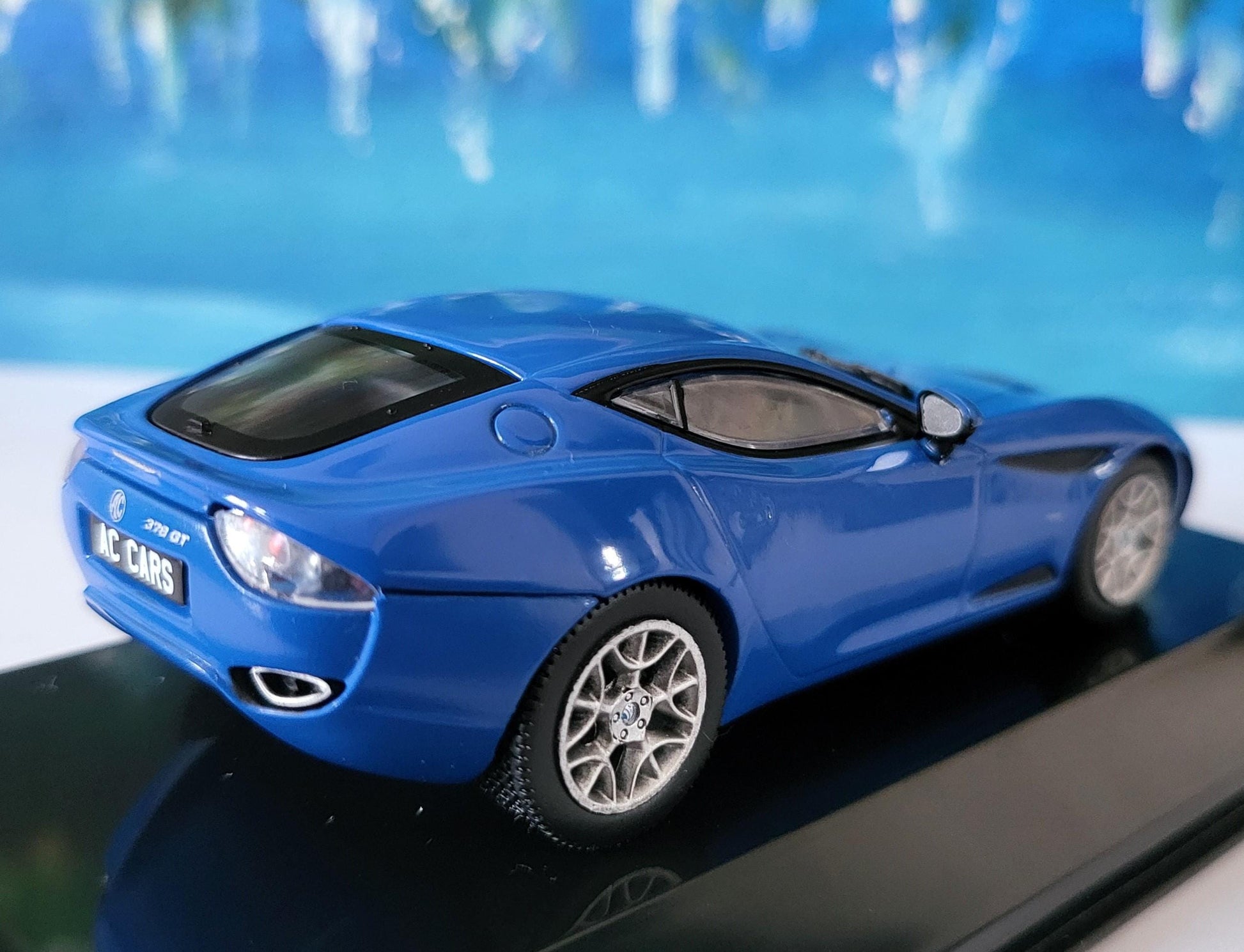 1:43 Scale AC 378 GT (2012) Diecast Model Car - Display Case Included - Collectible Sports Car Replica for dad, mom, grandad, granny, uncle