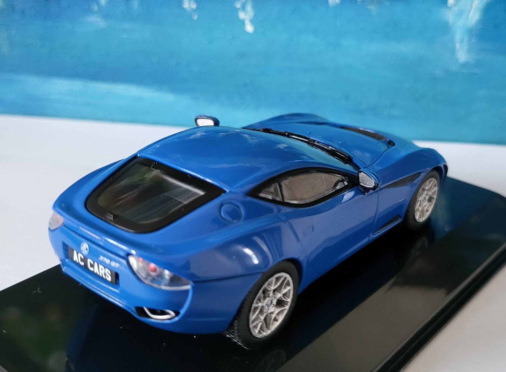 1:43 Scale AC 378 GT (2012) Diecast Model Car - Display Case Included - Collectible Sports Car Replica for dad, mom, grandad, granny, uncle