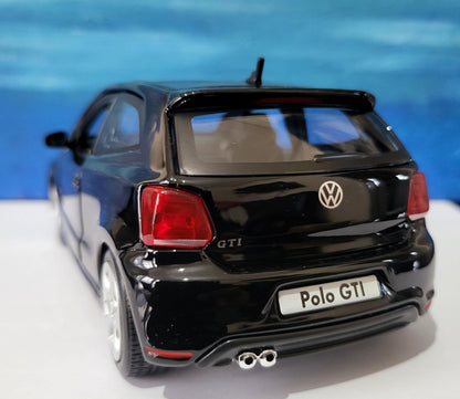 PERSONALISED PLATES name VW Polo Golf Gti Toy Car Model boy girl dad mom uncle grandad brother Birthday gift Boxed Large 1:24 scale