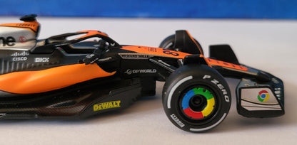 F1 McLaren MCL60 2023 British GP Oscar Piastri #81, 1/43 Scale collectible display model racing fan must have New in Box